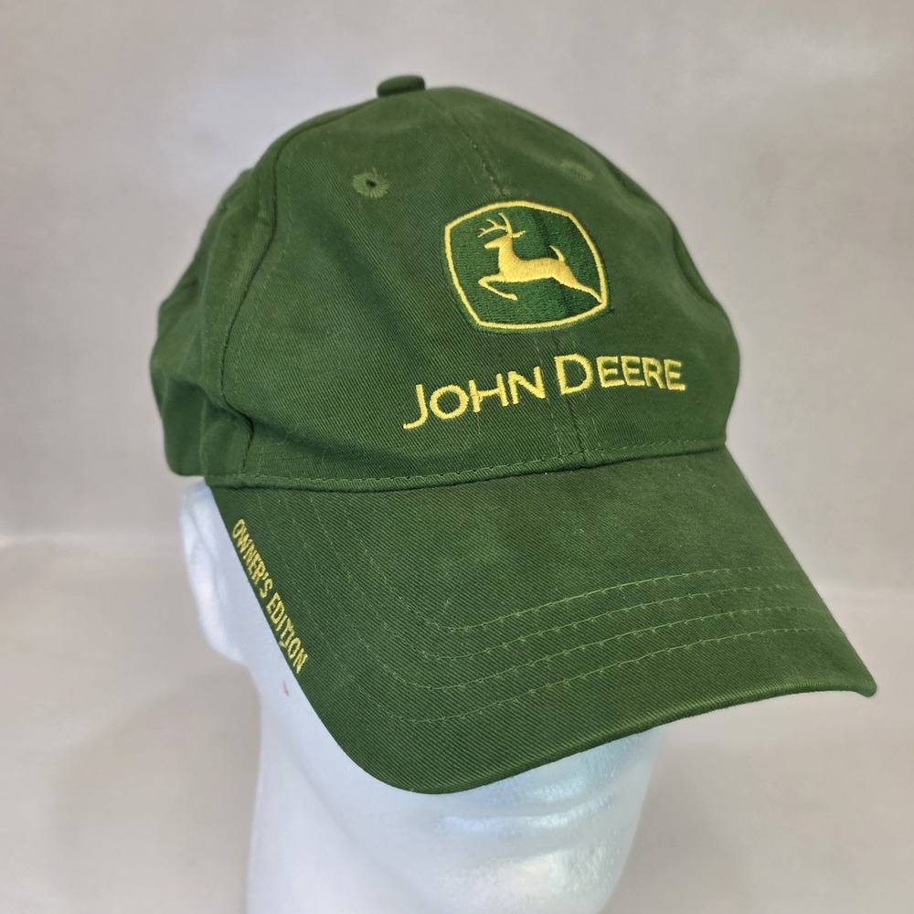 John Deere Owners Edition Hat One Size Green Strapback‎ Baseball Cap